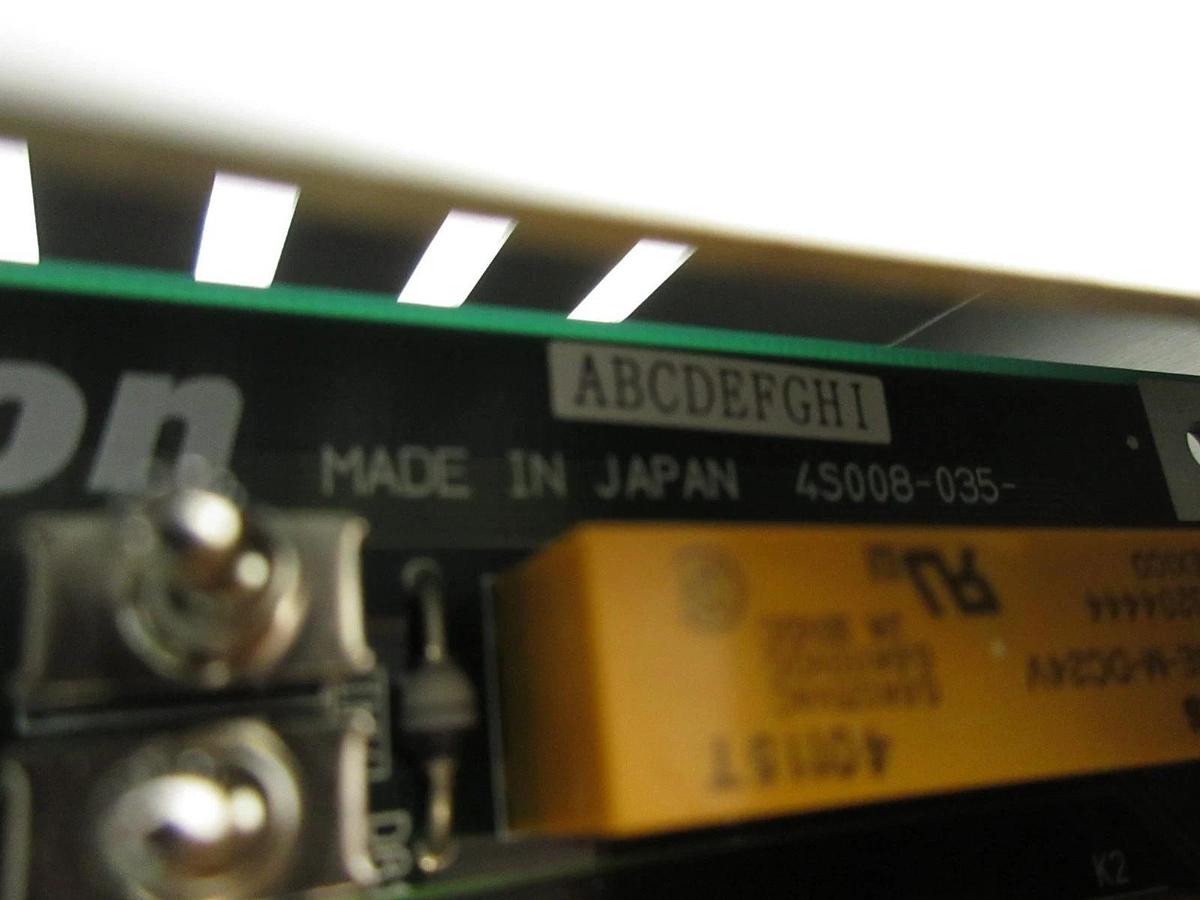 Used Nikon Precision KXG81782 Interface Module DIPSW 4S008-035 NSR System Working