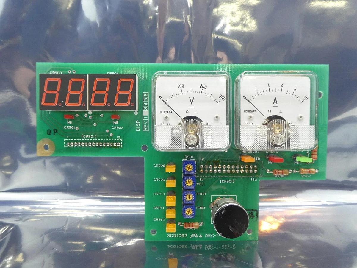 Used Hitachi Kokusai Denki 3CD1062 Display Panel PCB Set 4CD01063 Working Surplus