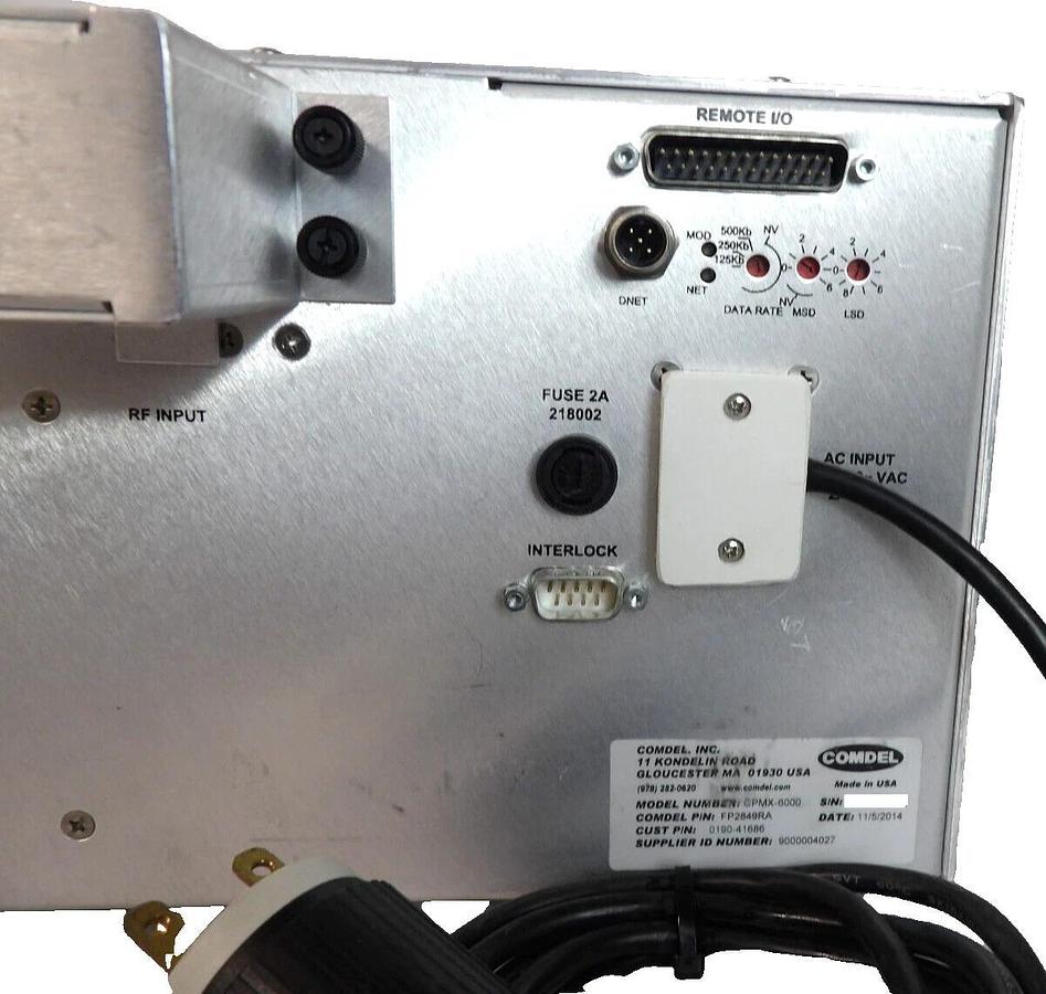 Used CPMX6000 Comdel FP2849RA MatchPro RF Match AMAT 0190-41686 Working Surplus