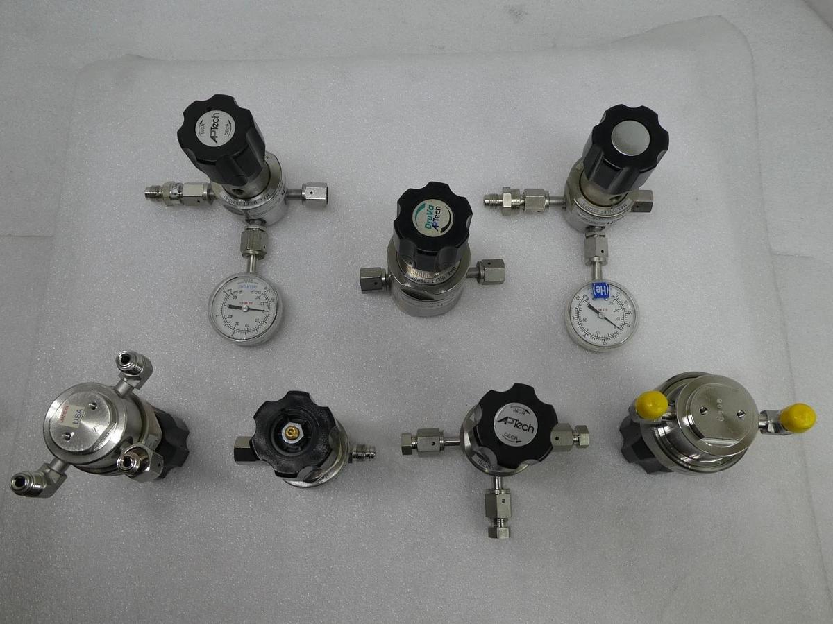 Used APTech AP and SL Series Manual Pressure Regulator Valves Reseller Lot of 7 Used