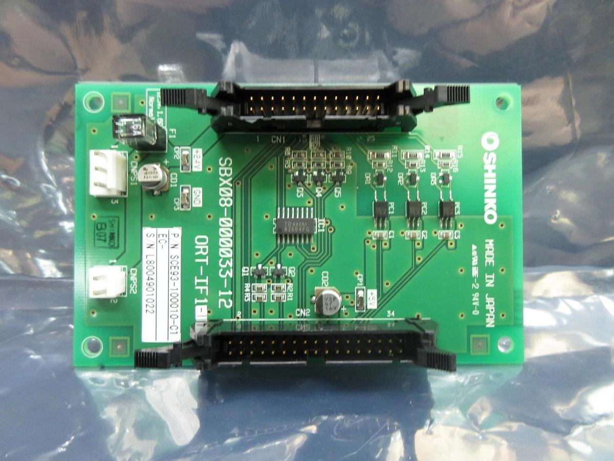 Used Shinko Electric SCE93-100010-C1 Interface Board PCB SBX08-000033-12 Used Working