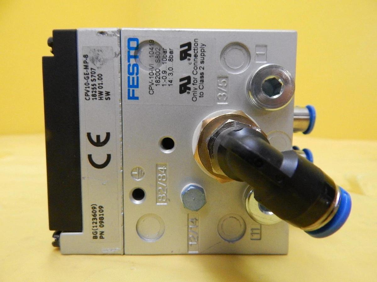 Used Festo CPV10-GE-MP-8 8-Port Pneumatic Manifold CPV-10-VI Used Working