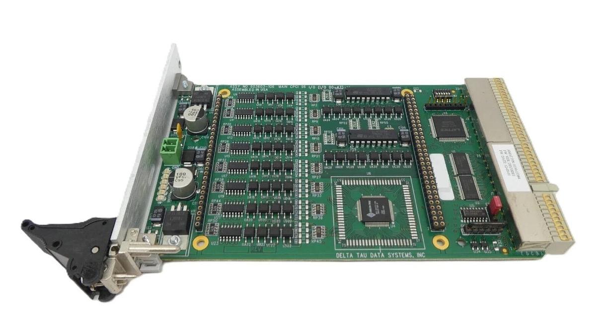 Used Delta Tau 603603-106 Main CPCI 96 I/O PCB Card AMAT 0190-15384 Working Surplus