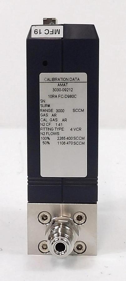 Used Aera FC-D980C Mass Flow Controller MFC Lot of 3 Surplus