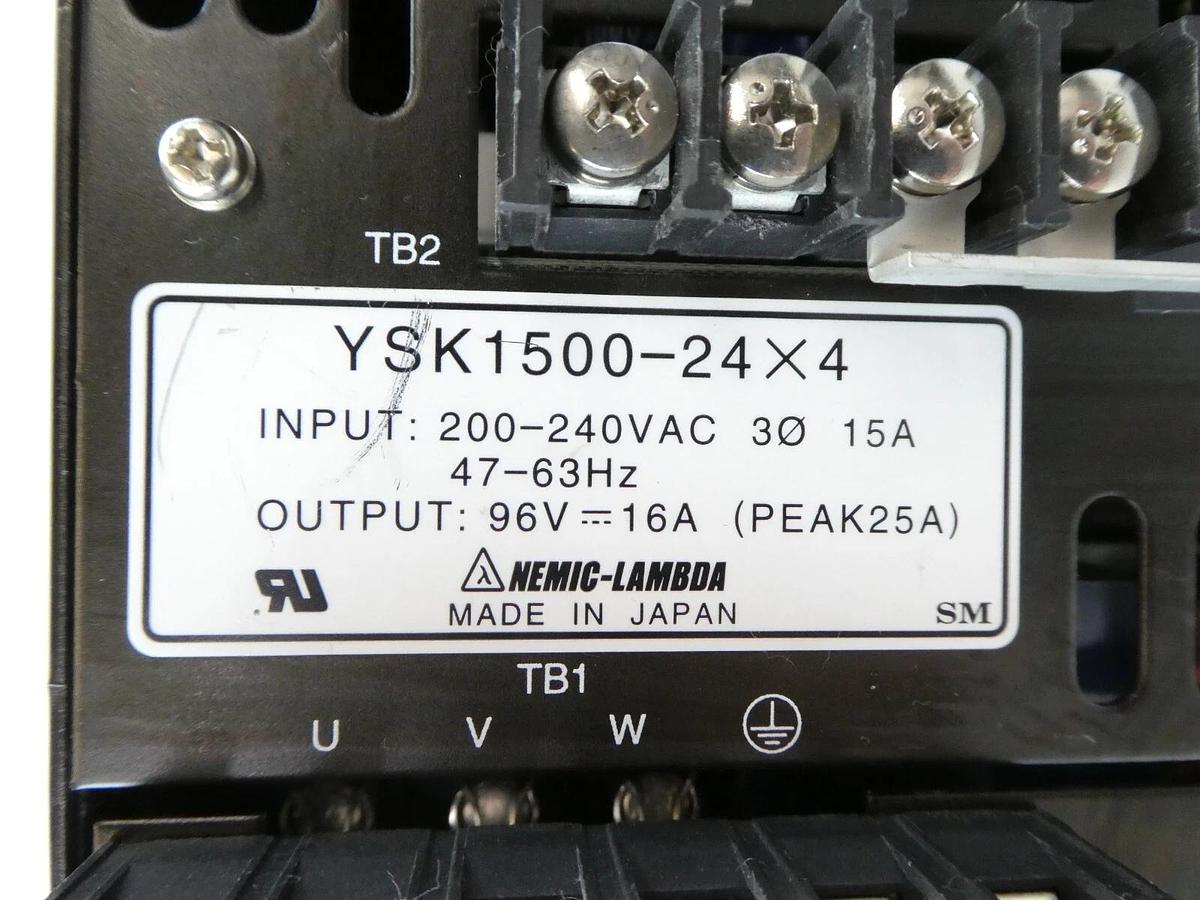 Used Nemic-Lambda YSK1500-24X4 Nikon NSR Series Reseller Lot of 2 Working Surplus