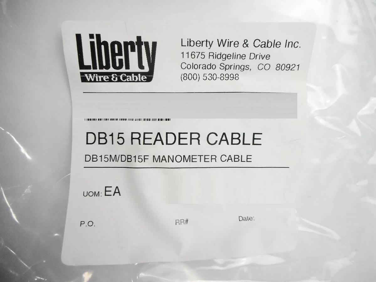 Liberty 10236834 Manometer Reader Cable DB15M/DB15F Reseller Lot of 94 New