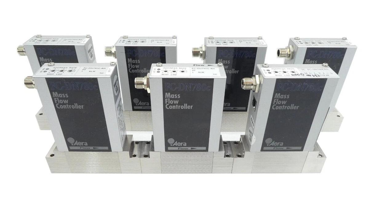 Used Aera FC-DN780C-BA Mass Flow Controller MFC 1 SLM H2 Lot of 7 AMAT 3030-14002