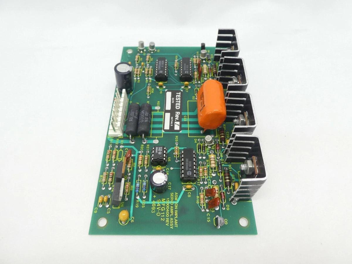 Used Varian Semiconductor VSEA E15000400 ASM Ion Implant Servo Amplifier PCB Rev. 1