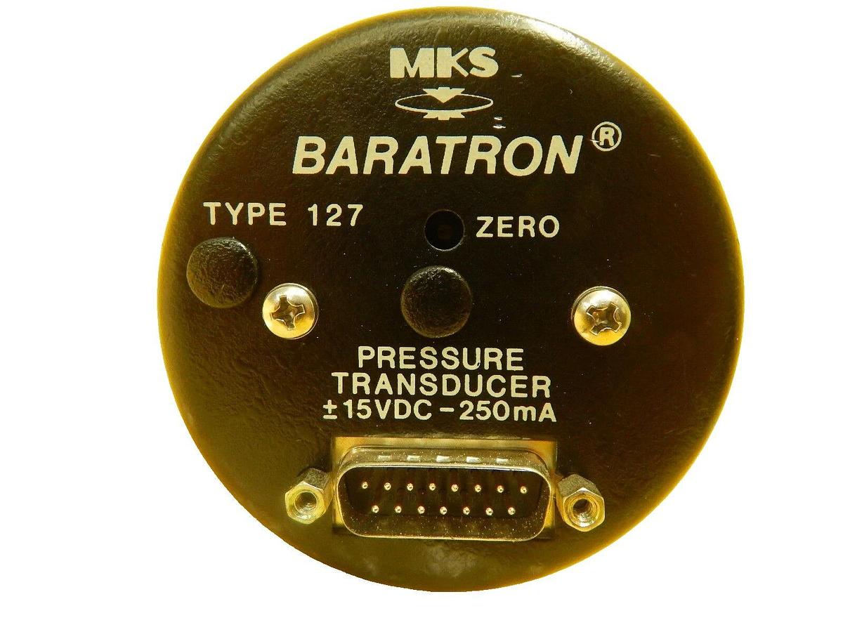 Used MKS Instruments 127A-13431 Baratron Pressure Transducer Type 127 1 Torr Working