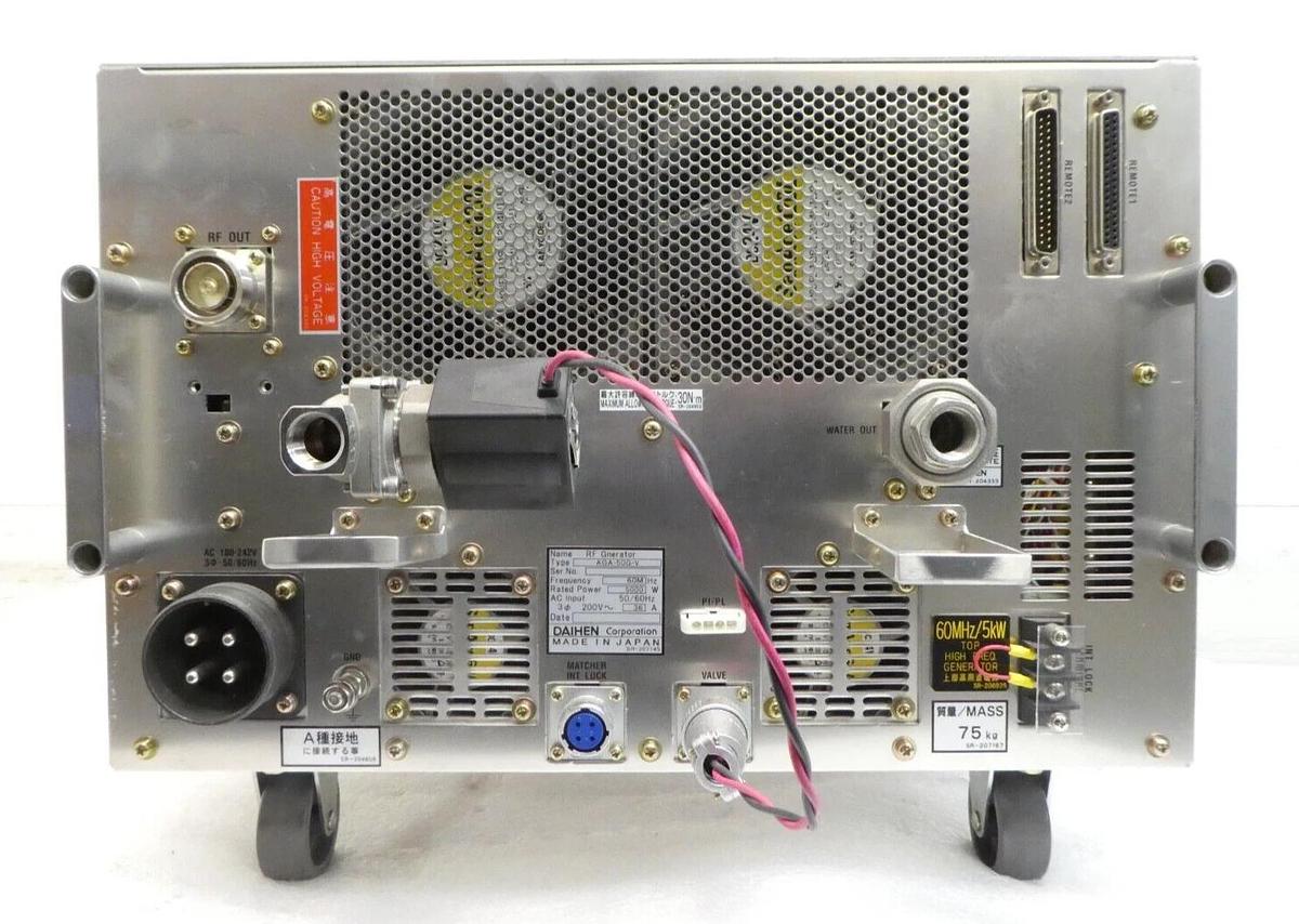 Used Daihen AGA-50G-V RF Power Generator 5000 Watt TEL 3D39-000005-V1 Working