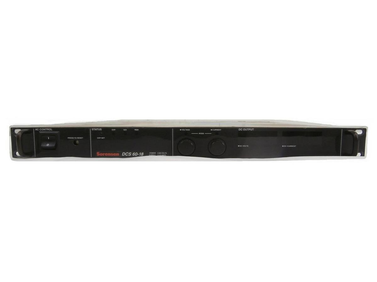 Used Sorensen DCS 60-18 Power Supply 1kW 0-60V 0-18A Working Surplus