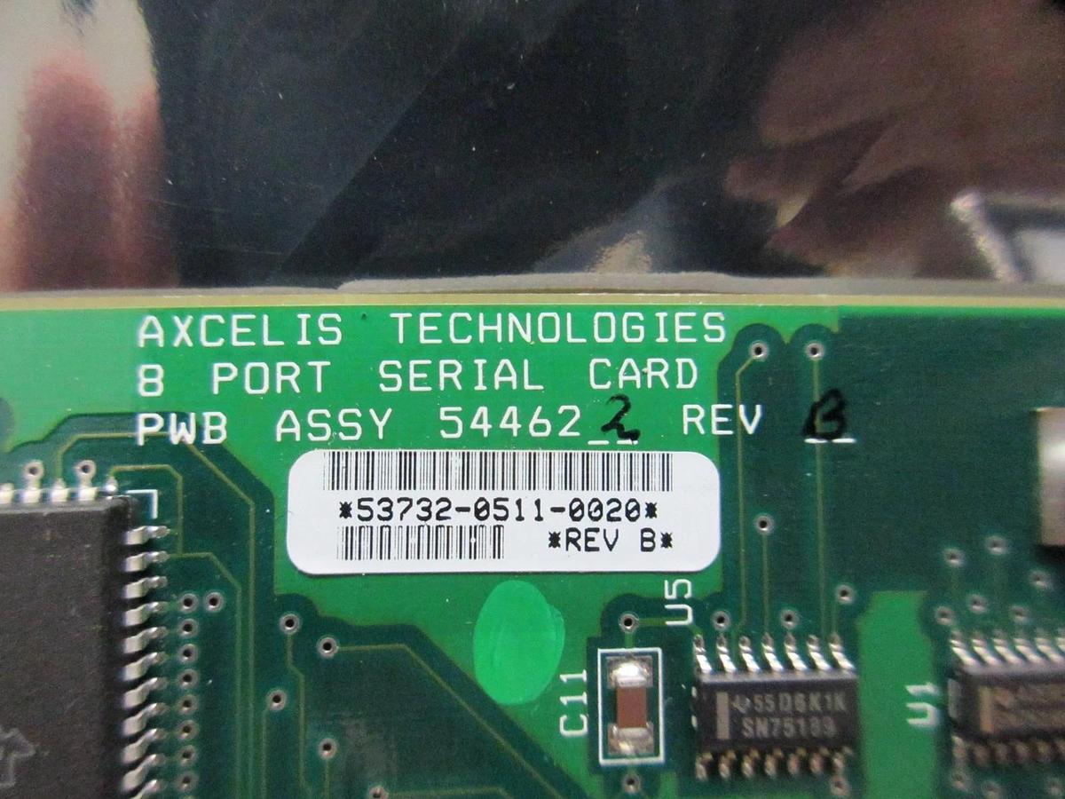 Used Axcelis Technologies 544622 8 Port Serial Card PCB 544612 Used Working