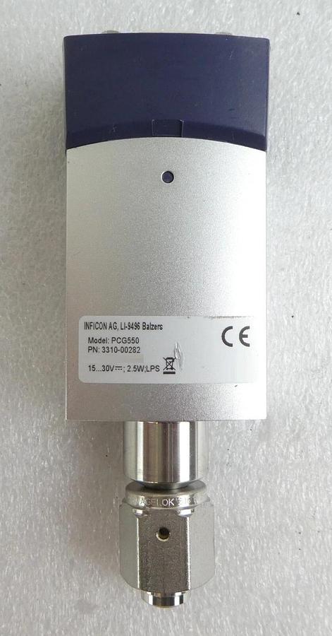Used Inficon 3310-00282 Pirani Capacitance Diaphragm Gauge PCG550 Lot of 2 Working