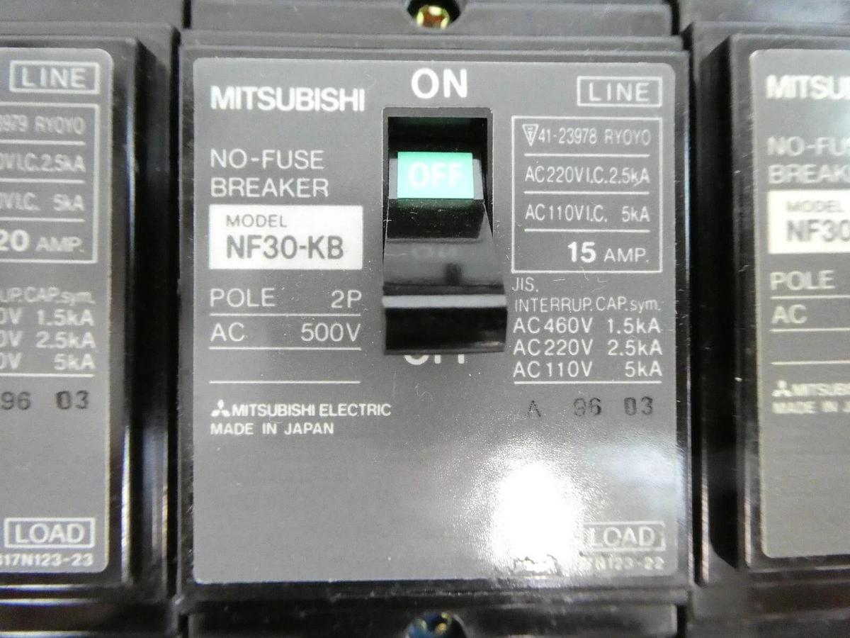 Used Mitsubishi NV100-KB NF30-KB NV50-KB Circuit Breaker Reseller Lot of 19 Working