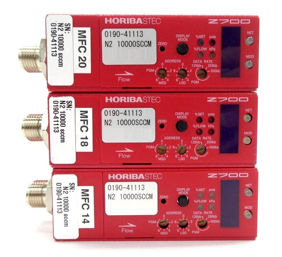Used Horiba STEC SEC-Z714AGX Mass Flow Controller MFC Z700 Reseller Lot of 12 Working