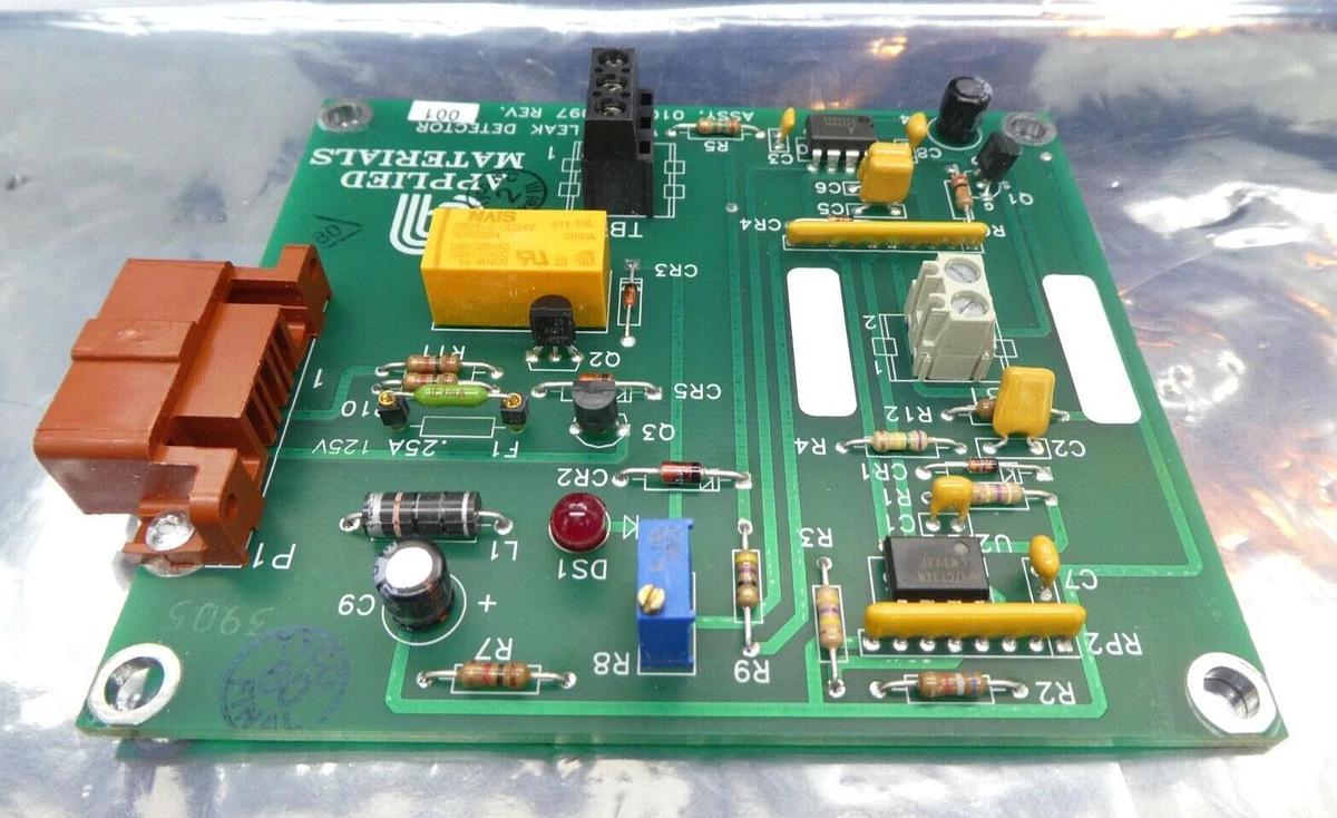 Used AMAT Applied Materials 0100-20097 Water Leak Detector PCB Working Surplus