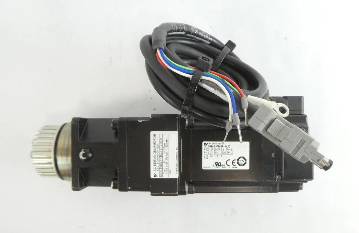 Used Yaskawa SGMAH-04AAF41 YSC-SGMAV-04-001 Servo Motor Lot of 4 Working Surplus
