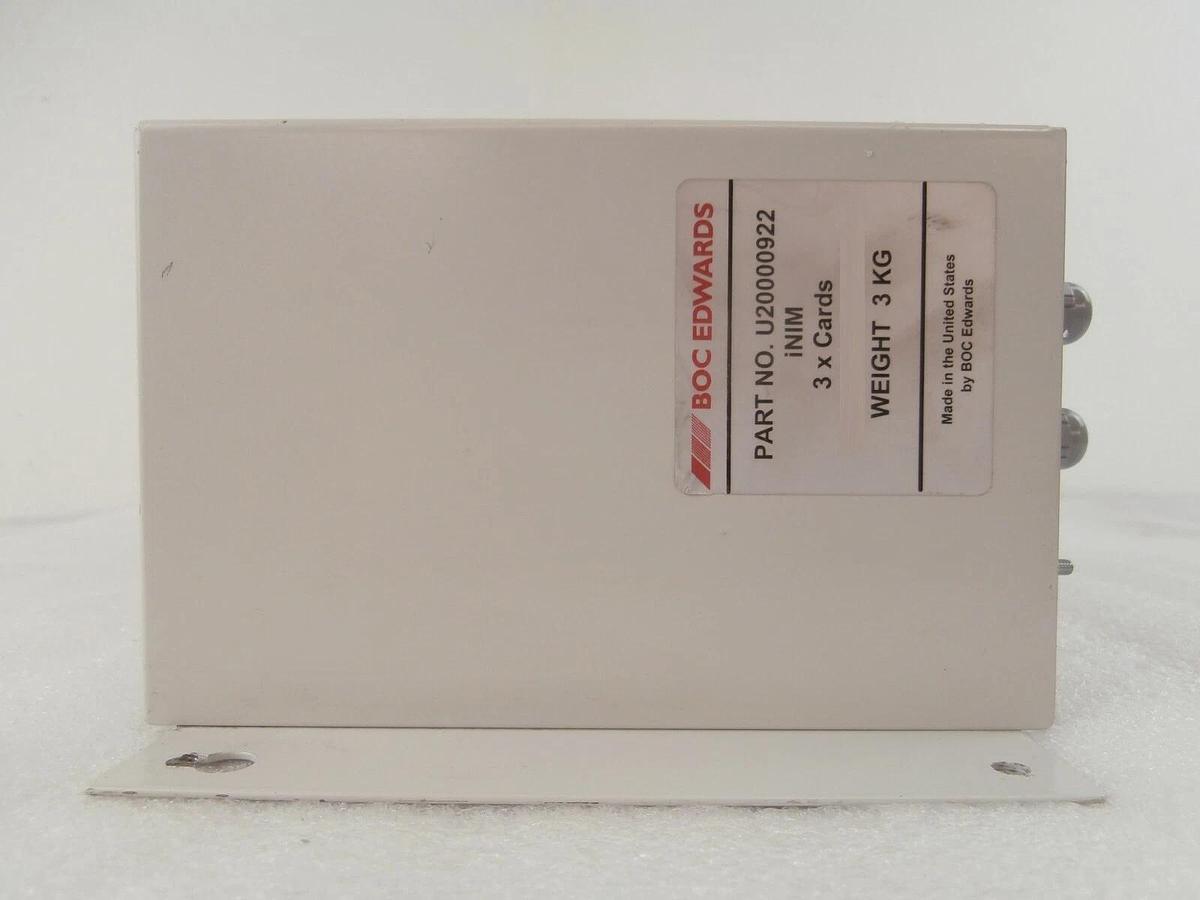 Used Edwards U20000922 iNIM Network Interface iNIM 3x Cards D37215252 Working Surplus