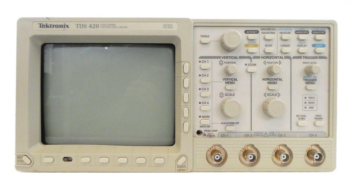 Used Tektronix TDS 420 Two Channel Digitizing Oscilloscope TDS420 As-Is Surplus