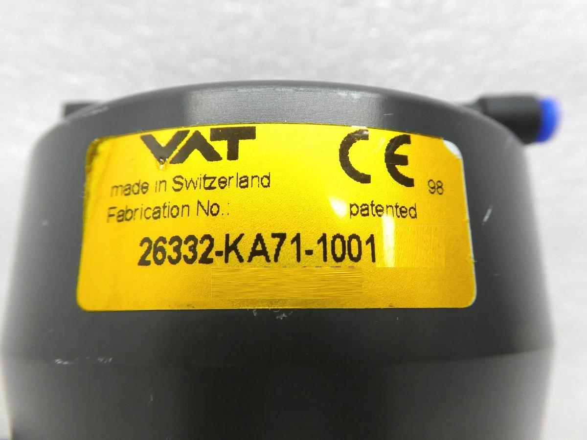 Used VAT 26332-KA71-1001 Angle Isolation Valve with Sensor TEL 1D86-003558-16 Used