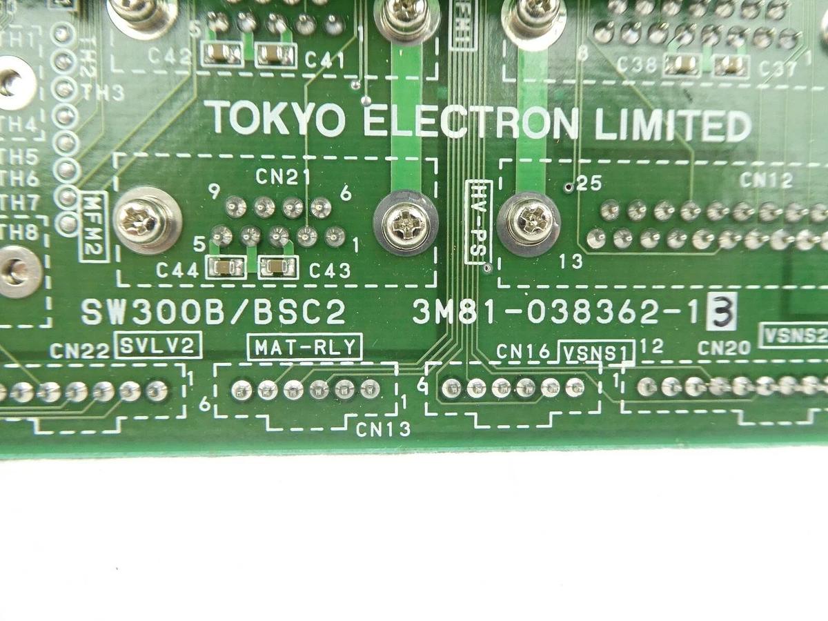 Used TEL Tokyo Electron 3M81-038362-13 Board PCB SW300B/BSC2 Trias System Working