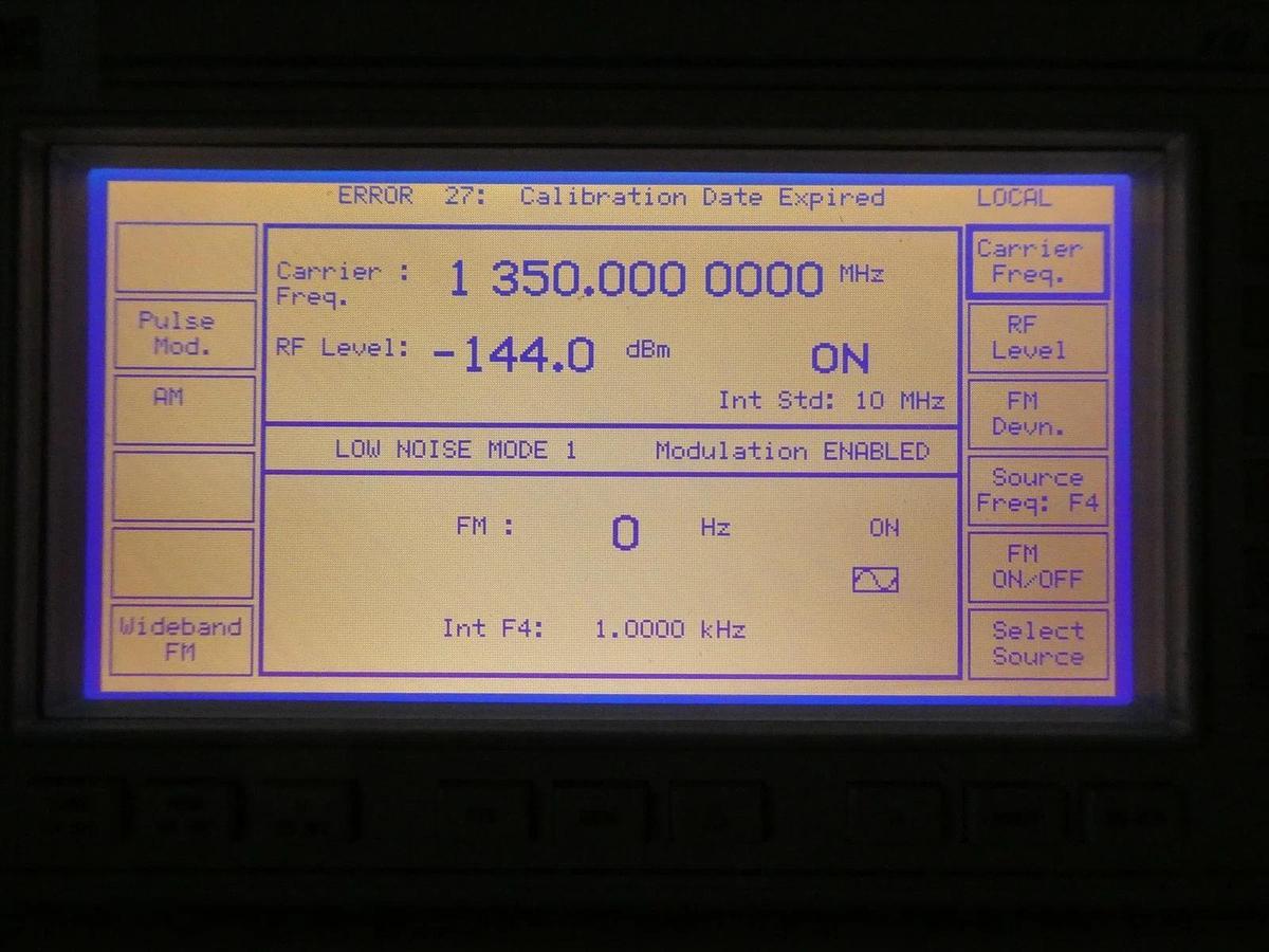 Used IFR 2040 10khz-1.35Ghz Low Noise Signal Generator Opt. 2 9.15 Error 27 Untested