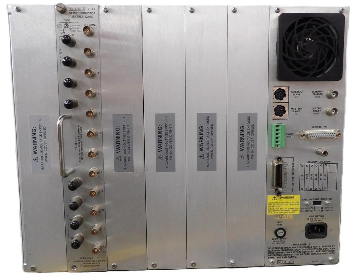 Used Keithley 707 Switching Matrix Mainframe with 7072 Semiconductor Card Working