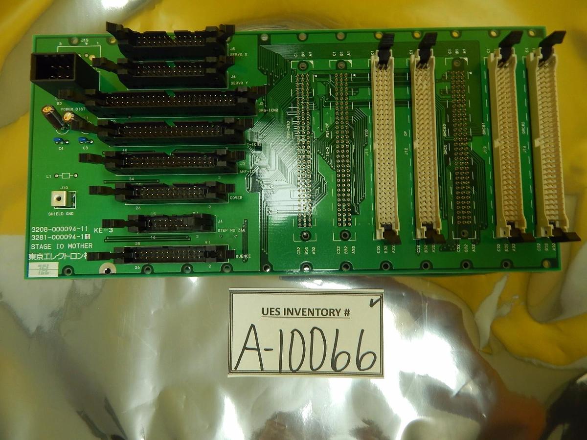 Used TEL Tokyo Electron 3281-000094-11 STAGE IO MOTHER Backplane PCB Used Working