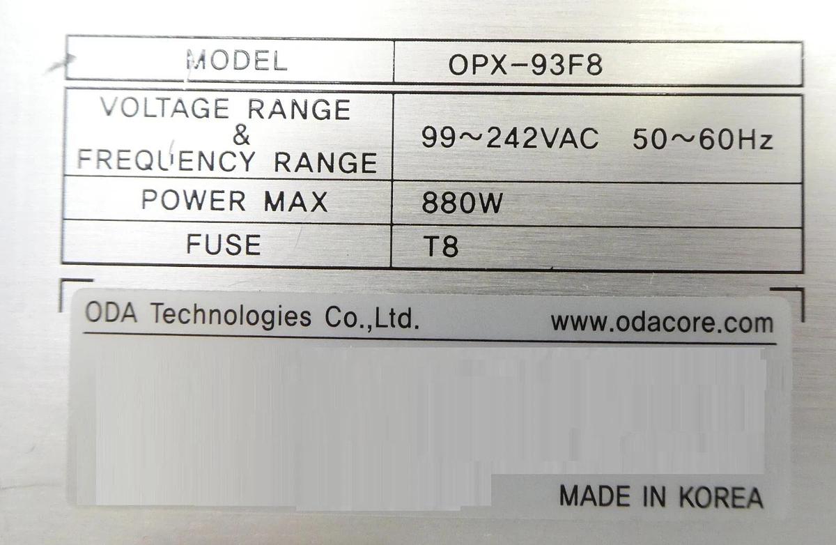 Used ODA Technologies OPX-93F8 4-Channel Adjustable Power Supply Stack Surplus
