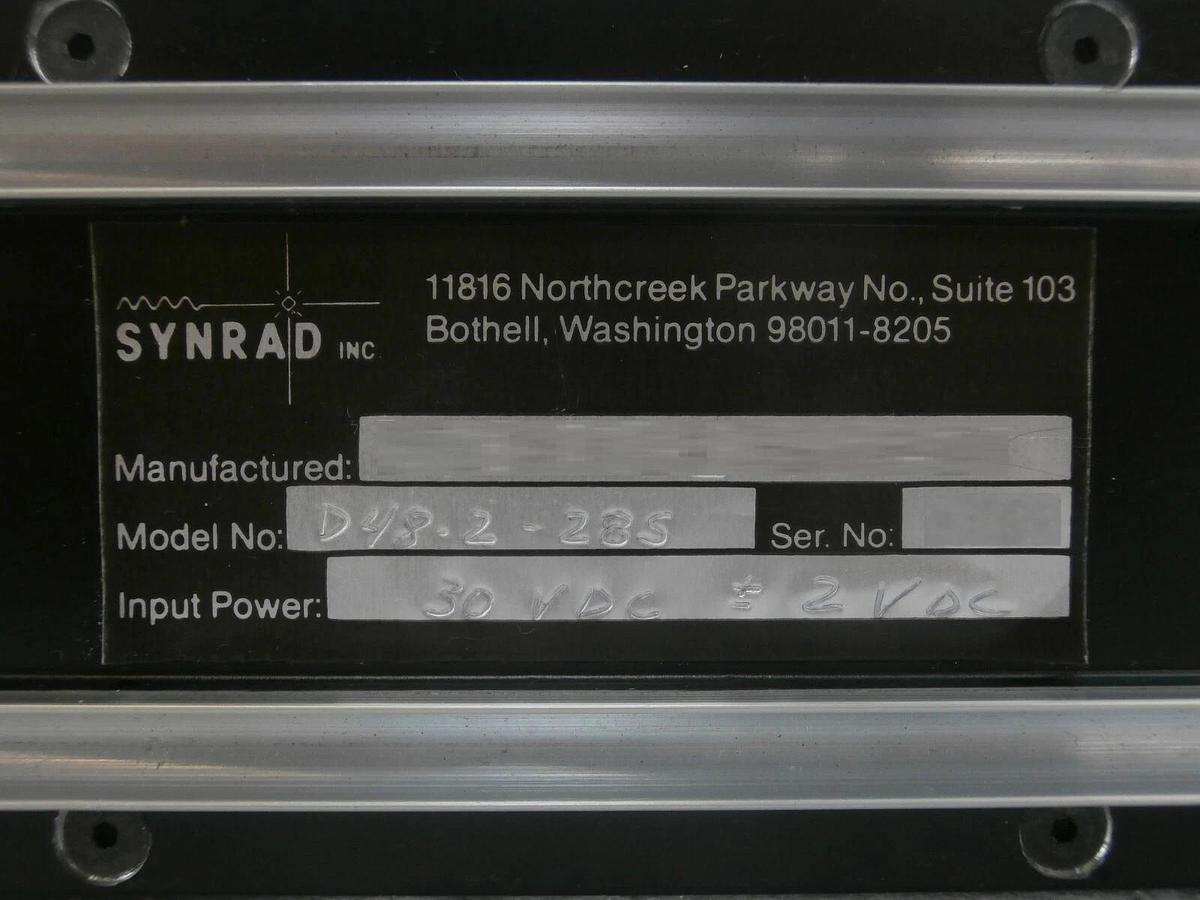 Used Synrad D48-Z-115SW 25w CO2 Laser Writer Etcher 48 Series Untested As-Is