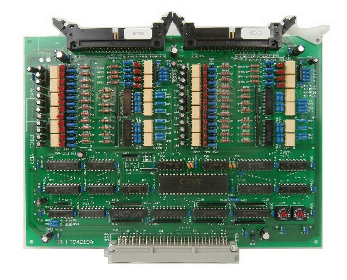 Used Hitachi HT94219A Input Output I/O PCB Card PI01 M-712E Etcher Working Surplus