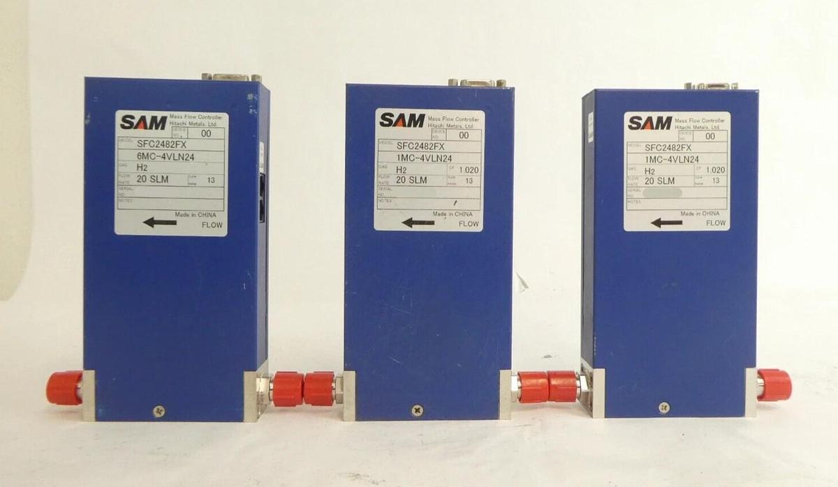 Used Hitachi Metals SAM MFC Mass Flow Controller Reseller Lot of 11 Working Spare