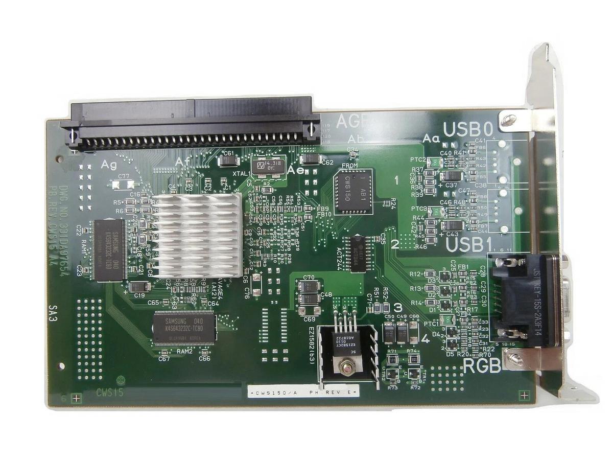 Used Hitachi CWS150/A AGP Video Graphics PCB Card CWS15 I-900SRT Working Surplus