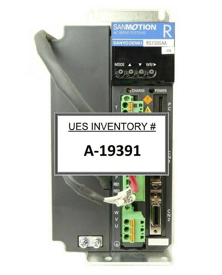 Used Sanyo Denki RS1S05AA Servo Drive 0HF08P1L E SANMOTION R Rudolph F30 Working
