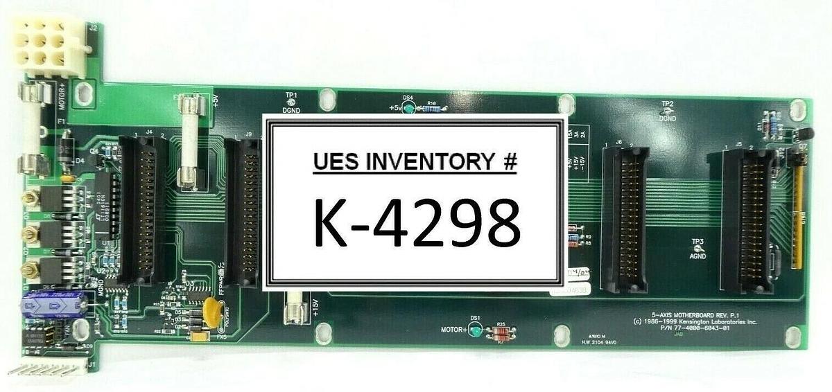Used Kensington Laboratories 77-4000-6043-01 5-Axis Motherboard PCB Rev. P.1 Working