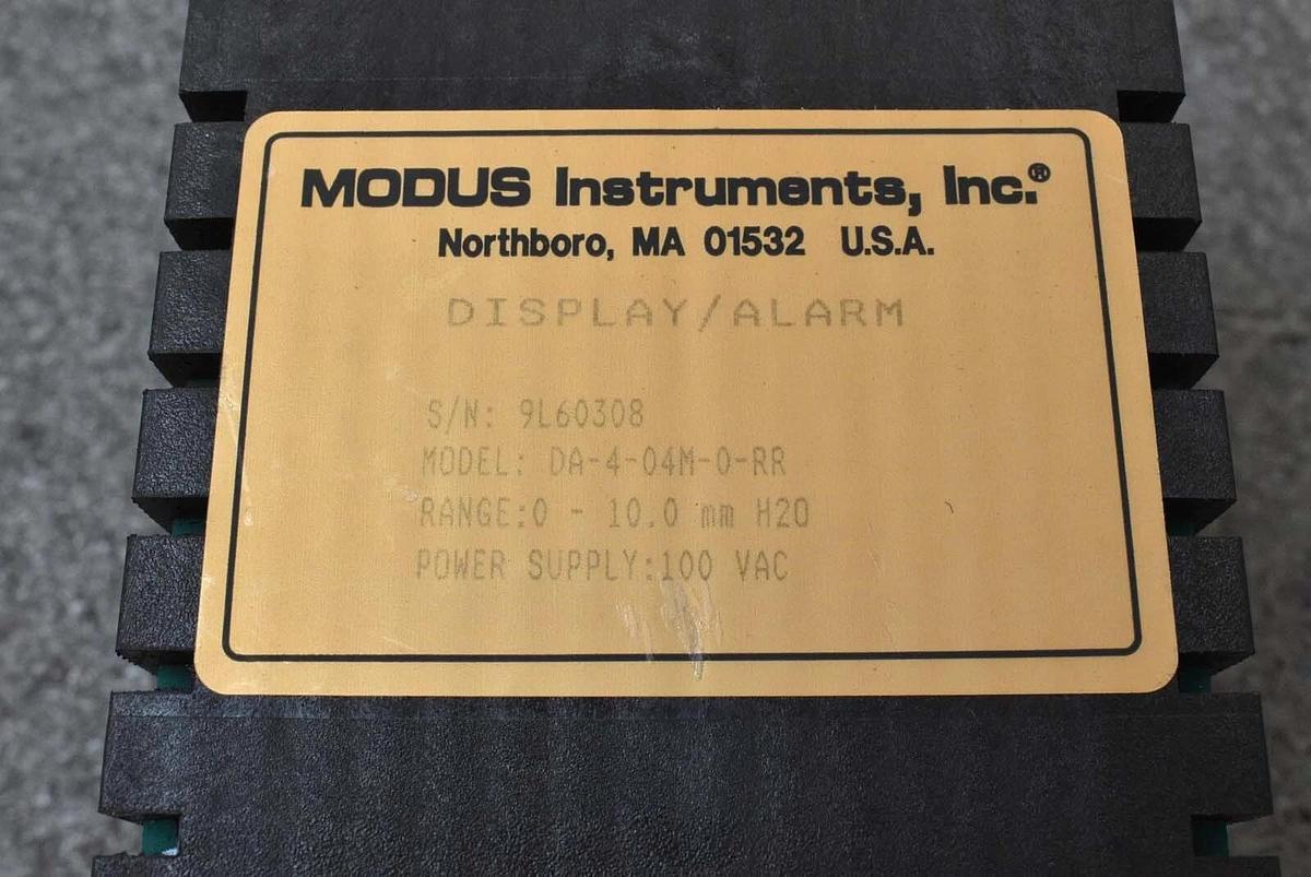 Used Modus Instruments DA-4-04M-0-RR Differential Pressure Sensor 10mm H2O 100VAC