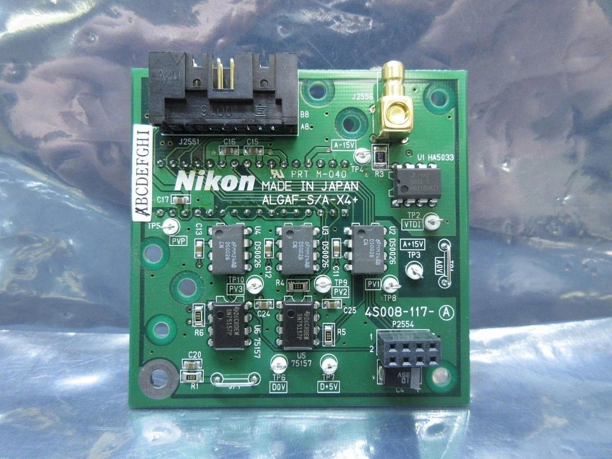 Used Nikon 4S008-117-A Sensor Interface Board PCB ALGAF-S/A-X4+ NSR System Used