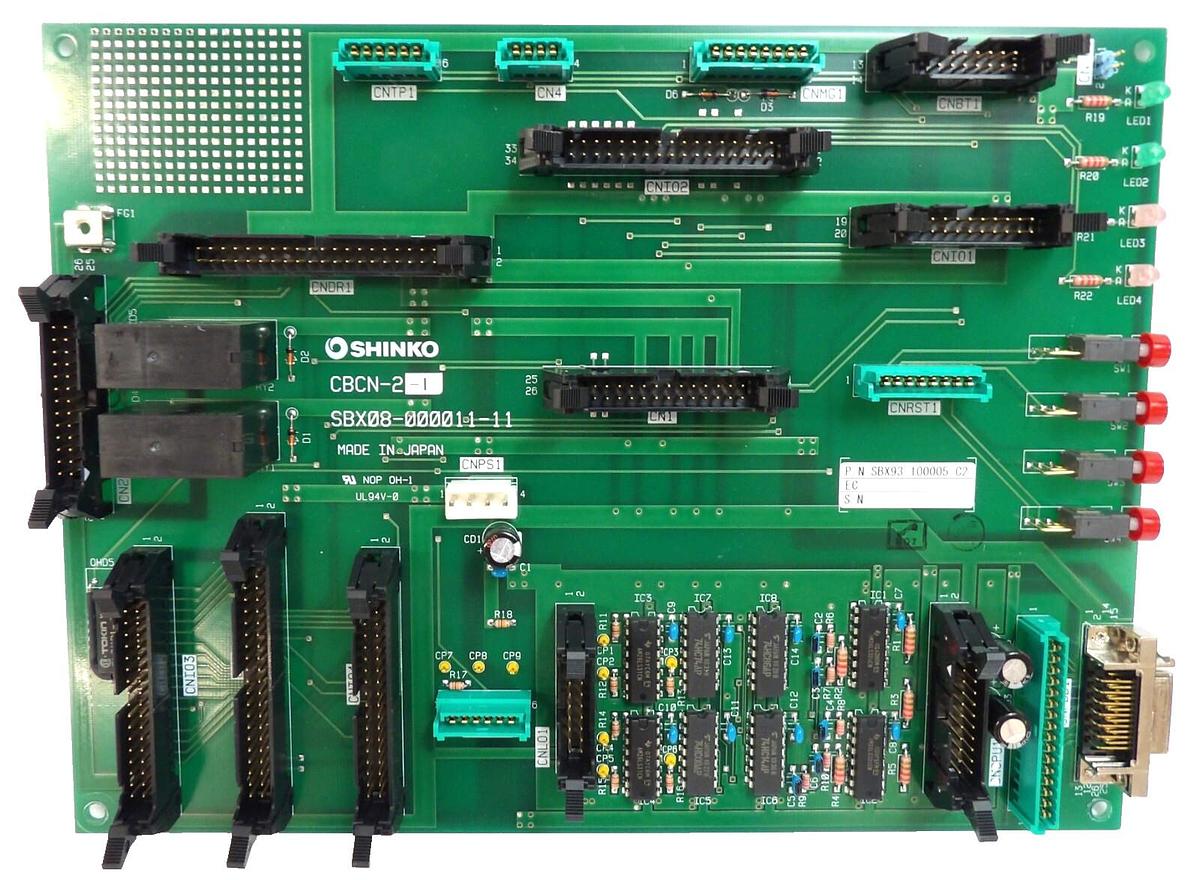 Used Shinko SBX08-000011-11 Interface PCB CBCN-2 SBX93-100005-C2 Working Surplus