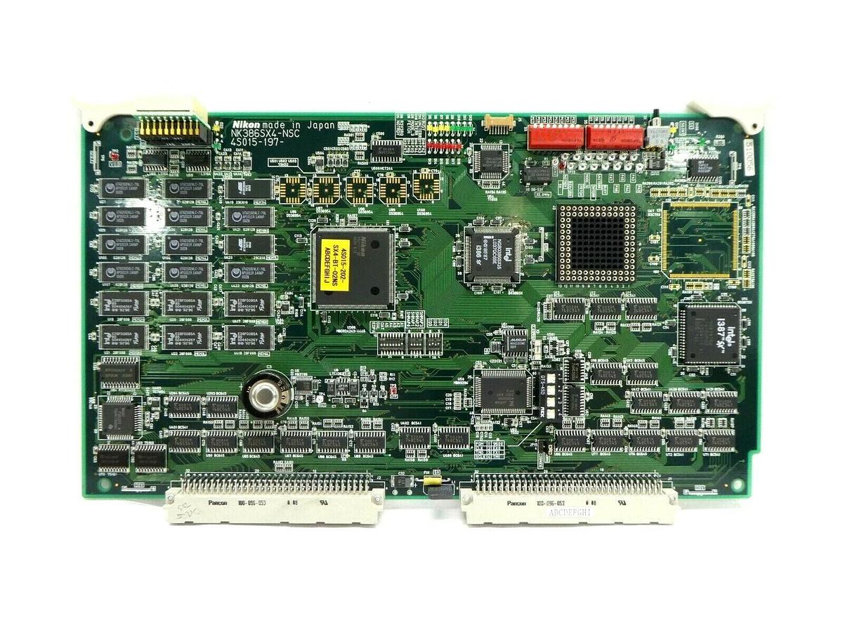 Used Nikon Precision 4S015-197 Processor PCB Card NK386SX4-NSC NSR Series Working