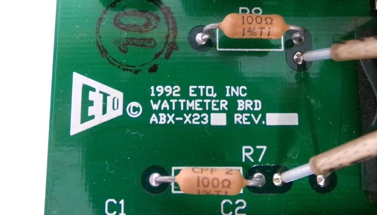 Used ETO Ehrhorn Technological Operations ABX-X276 Wattmeter PCB ABX-X23 Surplus