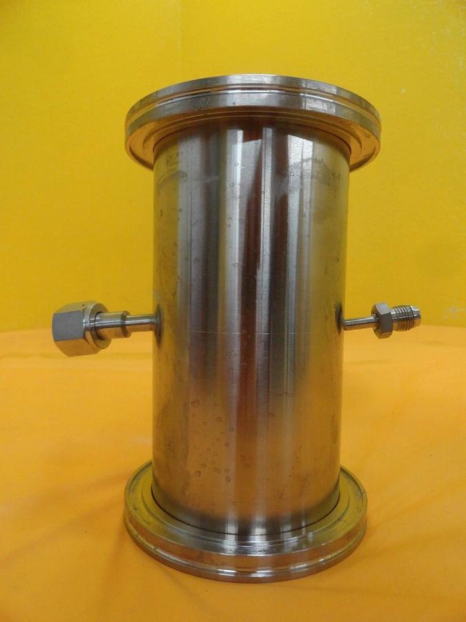 Used MKS High Vacuum Tube Tee Stainless ISO100 4VCR 8VCR NW25 Nupro SS-DLTW4 Used