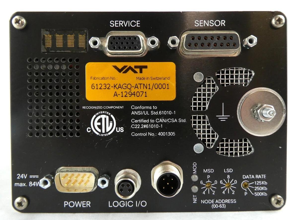 Used VAT 61232-KAGQ-ATN1 Butterfly Valve Control System Series Working Surplus