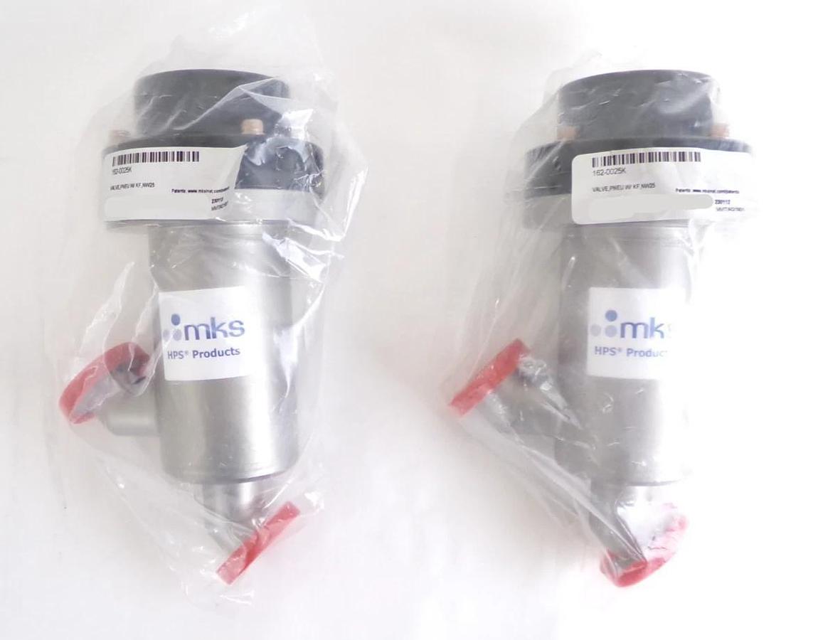MKS Instruments 162-0025K UHV Angle Valve Lot of 5 New Surplus