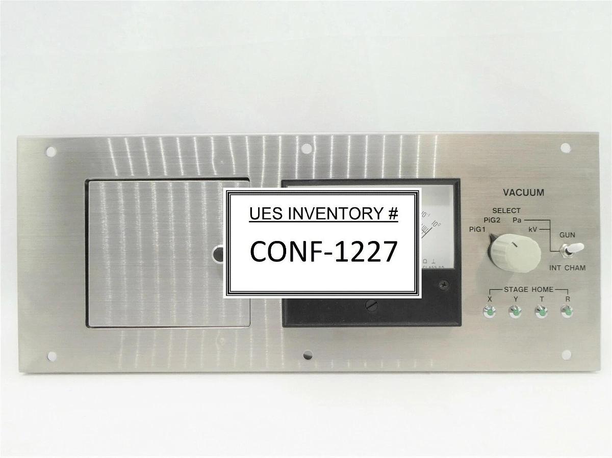 Used JEOL Stage Vacuum Control Panel BP102002-00 BCD-PIN/SW PB JWS-7555S SEM Working