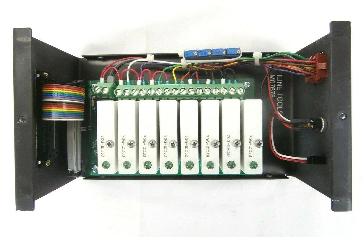 Used Inline Tools M07676 8-Channel I/O Module Relay PCB Assembly 70G-IDC5B Working