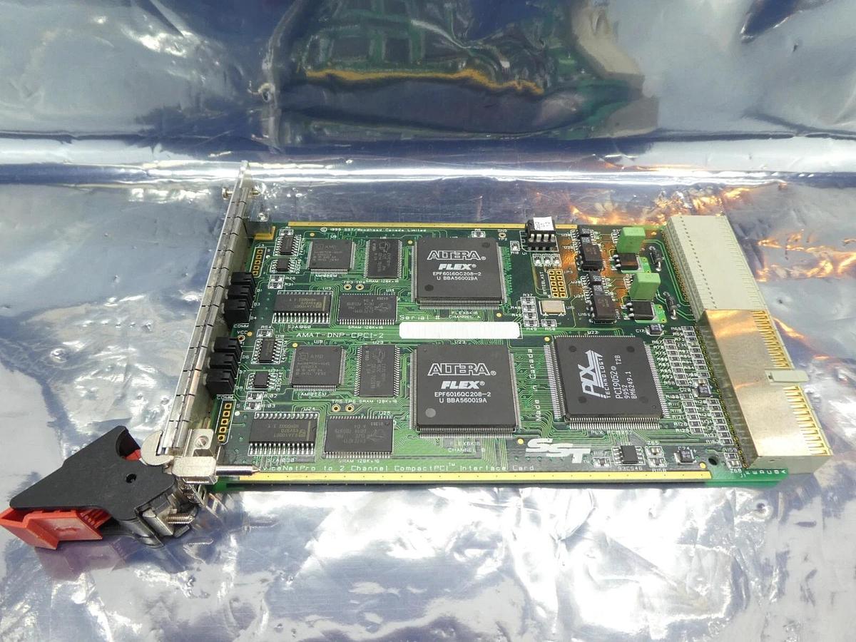 Used SST Woodhead AMAT-DNP-CPCI-2 DeviceNet 2 Channel Interface PCB Card Working