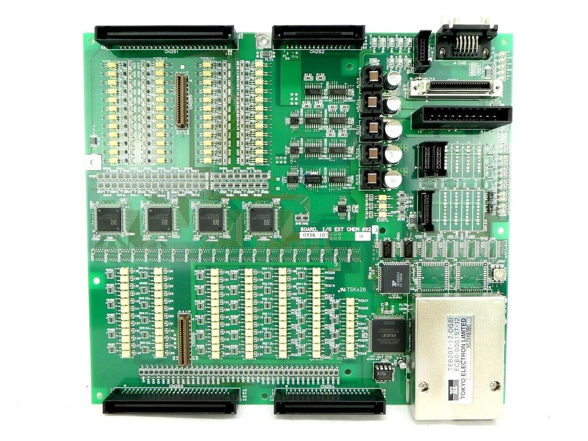 Used TEL Tokyo Electron OYDK-102 Interface PCB I/O EXT CHEM #02 Lithius Working Spare