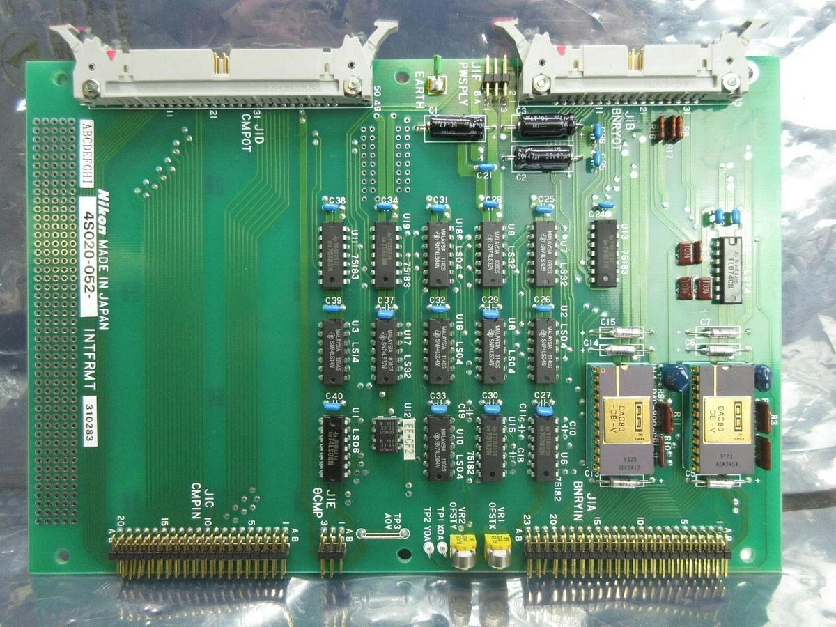 Used Nikon 4S020-052 Processor Board PCB INTFRMT NSR System Used Working