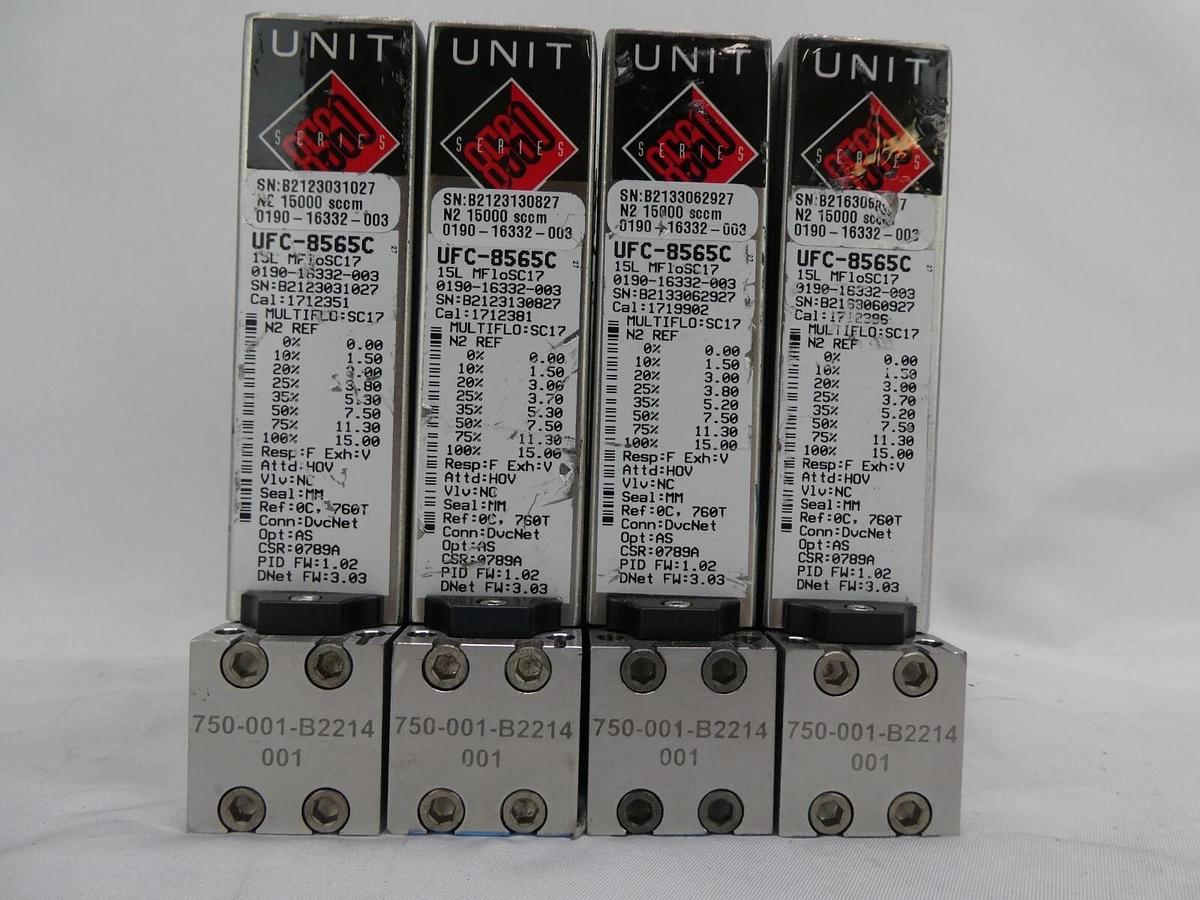 Used Celerity UFC-8565C Mass Flow Controller MFC N2 Reseller Lot of 8 Working