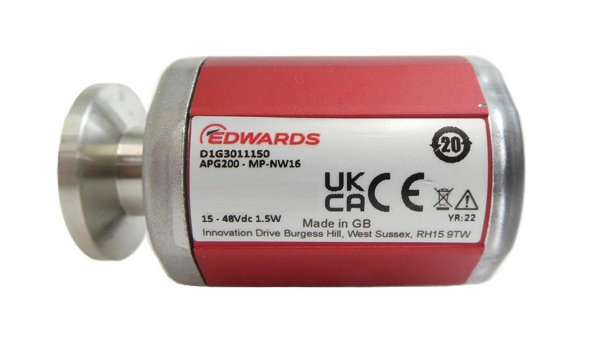 Used Edwards APG200-MP-NW16 Active Pirani Vacuum Gauge D1G3011150 Working Surplus